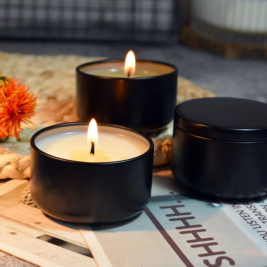 4pcs Mini metal frame candles